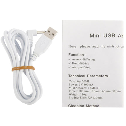 Mini USB Aroma Diffuser / Aroma humidifier with Warm White LED Lights