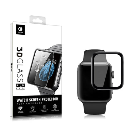 2pcs mocolo 0.33mm 9H 3D Round Edge Tempered Glass Film, Apple Watch Series 3 38mm, Apple Watch Series 3 40mm, Apple Watch Series 4 42mm, Apple Watch Series 4 44mm - DealBuddy