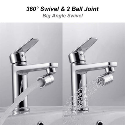 Dual-Function Faucet Spout Bubbler Splash-Proof Two-Function Kitchen Copper Filter