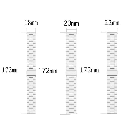 For Huami GTS/Galaxy Watch 42/40/44 Universal Three Beads Stainless Steel Watch Wrist Strap 20mm