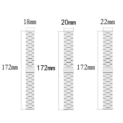 For Huawei GT2/GT/Samsung Galaxy Watch 46mm R800/Samsung Gear S3 Universal Three Beads Stainless Steel Watch Wrist Strap 22mm