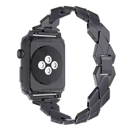 Apple Watch Series 5 & 4 44mm / 3 & 2 & 1 42mm Diamond Stainless Steel Band, For Apple Watch Series 5 & 4 44mm - DealBuddy