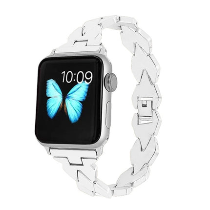 Apple Watch Series 5 & 4 44mm / 3 & 2 & 1 42mm Diamond Stainless Steel Band, For Apple Watch Series 5 & 4 44mm - DealBuddy
