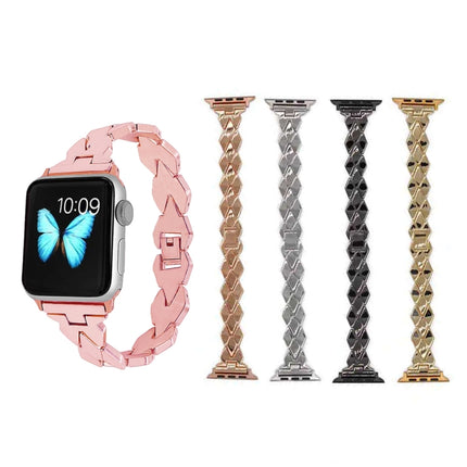 Apple Watch Series 5 & 4 44mm / 3 & 2 & 1 42mm Diamond Stainless Steel Band, For Apple Watch Series 5 & 4 44mm - DealBuddy