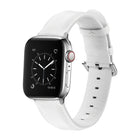 For Apple Watch Series 5 & 4 44mm 3 & 2 & 1 42mm Round Hole Leather Strap