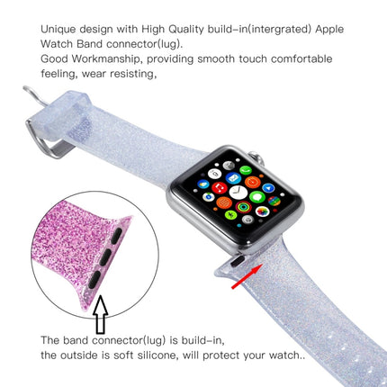 For Apple Watch Series 5 & 4 44mm / 3 & 2 & 1 42mm Glitter Silicone Strap - DealBuddy