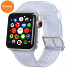 For Apple Watch Series 5 & 4 44mm / 3 & 2 & 1 42mm Glitter Silicone Strap - DealBuddy