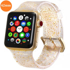 For Apple Watch Series 5 & 4 44mm / 3 & 2 & 1 42mm Glitter Silicone Strap - DealBuddy