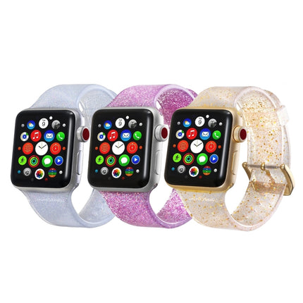 For Apple Watch Series 5 & 4 44mm / 3 & 2 & 1 42mm Glitter Silicone Strap - DealBuddy