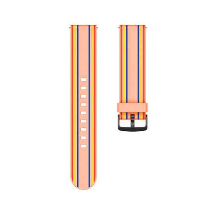 20mm For Huami Amazfit GTS / Samsung Galaxy Watch Active 2 / Huawei Watch GT2 42MM Striped Silicone Strap - DealBuddy