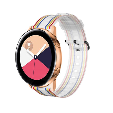 20mm For Huami Amazfit GTS / Samsung Galaxy Watch Active 2 / Huawei Watch GT2 42MM Striped Silicone Strap - DealBuddy