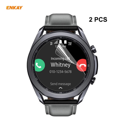 2 PCS ENKAY Hat-Prince Clear HD PET Screen Protector Film, For Samsung Galaxy Watch3 45mm, For Samsung Galaxy Watch3 41mm - DealBuddy