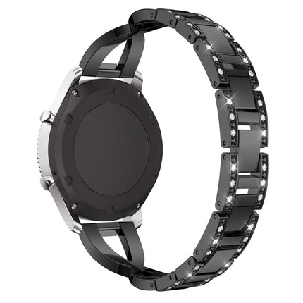 X-shaped Diamond-studded Solid Stainless Steel Wrist Strap Watch Band for Samsung Gear S3 - DealBuddy