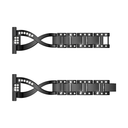 X-shaped Diamond-studded Solid Stainless Steel Wrist Strap Watch Band for Samsung Gear S3