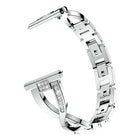 X-shaped Diamond-studded Solid Stainless Steel Wrist Strap Watch Band for Samsung Gear S3