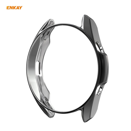For Samsung Galaxy Watch 3 45mm 2 in 1 ENKAY Hat-Prince Electroplate Soft TPU Case + 0.2mm 9H 2.15D Curved Edge Tempered Glass Film - DealBuddy