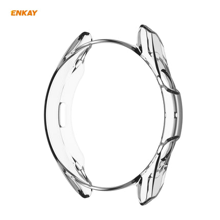 2 in 1 ENKAY Hat-Prince Transparent Soft TPU Case + 0.2mm 9H 2.15D Curved Edge Tempered Glass Film, For Samsung Galaxy Watch 3 45mm - DealBuddy