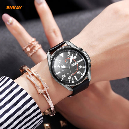 2 in 1 ENKAY Hat-Prince Transparent Soft TPU Case + 0.2mm 9H 2.15D Curved Edge Tempered Glass Film, For Samsung Galaxy Watch 3 45mm - DealBuddy