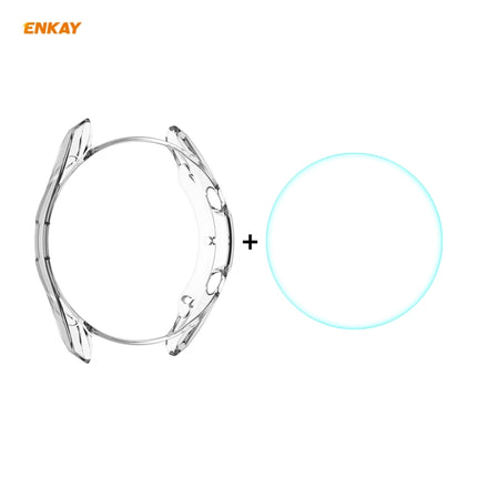 2 in 1 ENKAY Hat-Prince Transparent Soft TPU Case + 0.2mm 9H 2.15D Curved Edge Tempered Glass Film, For Samsung Galaxy Watch 3 45mm - DealBuddy