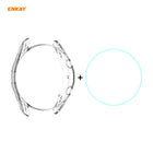 2 in 1 ENKAY Hat-Prince Transparent Soft TPU Case + 0.2mm 9H 2.15D Curved Edge Tempered Glass Film, For Samsung Galaxy Watch 3 45mm - DealBuddy