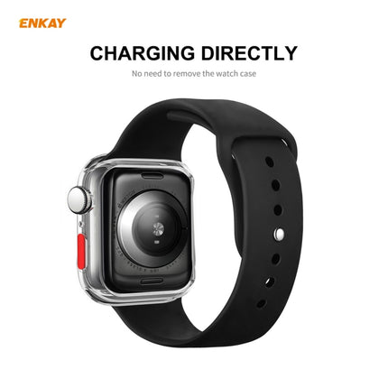ENKAY Hat-prince Full Coverage TPU Case + Tempered Glass Protector for Apple Watch Series 6 / 5 / 4 / SE 44mm, For Apple Watch Series 6 / 5 / 4 / SE 44mm - DealBuddy