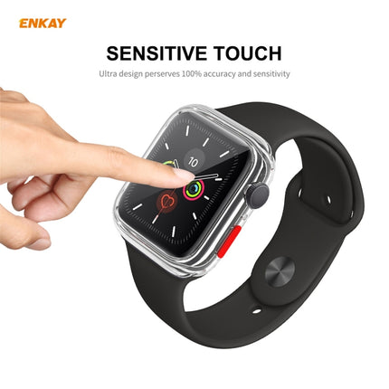ENKAY Hat-prince Full Coverage TPU Case + Tempered Glass Protector for Apple Watch Series 6 / 5 / 4 / SE 44mm