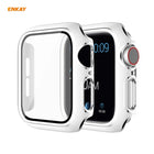 ENKAY Hat-Prince Full Coverage Electroplated PC Case + Tempered Glass Protector for Apple Watch Series 6 / 5 / 4 / SE 40mm