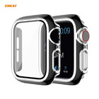 ENKAY Hat-Prince Full Coverage Electroplated PC Case + Tempered Glass Protector for Apple Watch Series 6 / 5 / 4 / SE 40mm
