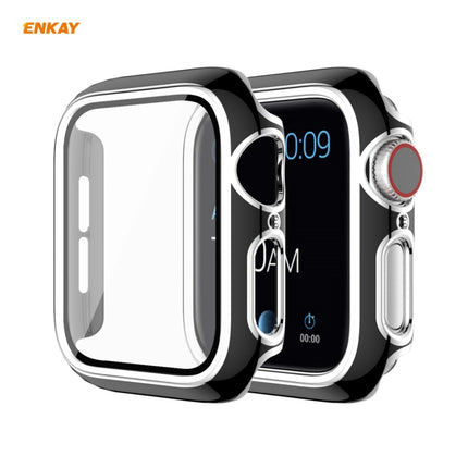 ENKAY Hat-Prince Full Coverage Electroplated PC Case + Tempered Glass Protector for Apple Watch Series 6 / 5 / 4 / SE 44mm, For Apple Watch Series 6 / 5 / 4 / SE 44mm - DealBuddy