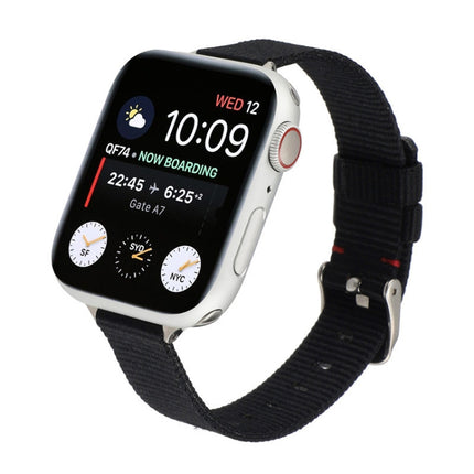 Woven Canvas Nylon Wrist Strap Watch Band, For Series 7 41mm / 6 & SE & 5 & 4 40mm / 3 & 2 & 1 38mm, For Series 7 45mm / 6 & SE & 5 & 4 44mm / 3 & 2 & 1 42mm - DealBuddy