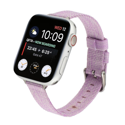 Woven Canvas Nylon Wrist Strap Watch Band, For Series 7 41mm / 6 & SE & 5 & 4 40mm / 3 & 2 & 1 38mm, For Series 7 45mm / 6 & SE & 5 & 4 44mm / 3 & 2 & 1 42mm - DealBuddy