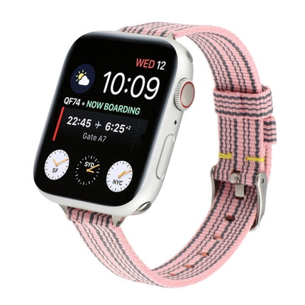 Woven Canvas Nylon Wrist Strap Watch Band, For Series 7 41mm / 6 & SE & 5 & 4 40mm / 3 & 2 & 1 38mm, For Series 7 45mm / 6 & SE & 5 & 4 44mm / 3 & 2 & 1 42mm - DealBuddy