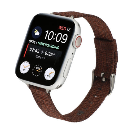 Woven Canvas Nylon Wrist Strap Watch Band, For Series 7 41mm / 6 & SE & 5 & 4 40mm / 3 & 2 & 1 38mm, For Series 7 45mm / 6 & SE & 5 & 4 44mm / 3 & 2 & 1 42mm - DealBuddy