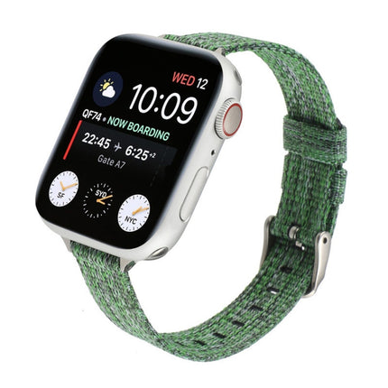 Woven Canvas Nylon Wrist Strap Watch Band, For Series 7 41mm / 6 & SE & 5 & 4 40mm / 3 & 2 & 1 38mm, For Series 7 45mm / 6 & SE & 5 & 4 44mm / 3 & 2 & 1 42mm - DealBuddy
