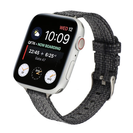 Woven Canvas Nylon Wrist Strap Watch Band, For Series 7 41mm / 6 & SE & 5 & 4 40mm / 3 & 2 & 1 38mm, For Series 7 45mm / 6 & SE & 5 & 4 44mm / 3 & 2 & 1 42mm - DealBuddy