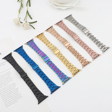 Stainless Steel Three Beads Hand Detachable Xiaoman Waist Strap Wristband, For Series 7 45mm / 6 & SE & 5 & 4 44mm / 3 & 2 & 1 42mm, For Series 7 41mm / 6 & SE & 5 & 4 40mm / 3 & 2 & 1 38mm - DealBuddy