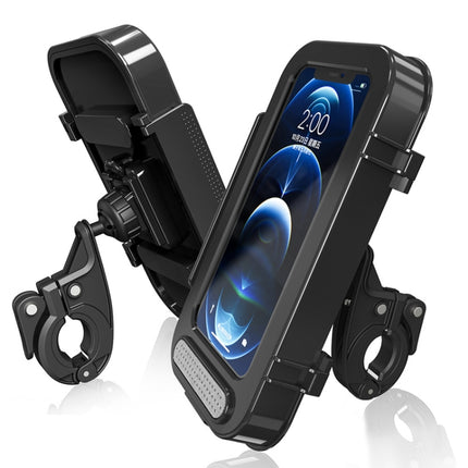 Bicycle Phone Holder Waterproof Bicycle Motorcycle Handlebar Case For 4.7-6.8 Inch Mobile Phone Mount