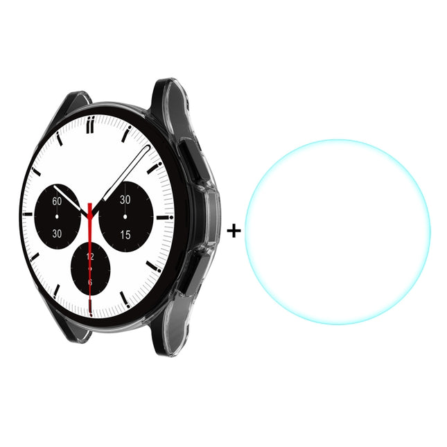 ENKAY Hat-Prince Full Coverage Transparent Soft Case TPU HD Clear Cover + Tempered Glass Protector, For Samsung Galaxy Watch4 Classic 42mm, For Samsung Watch4 Classic 46mm - DealBuddy