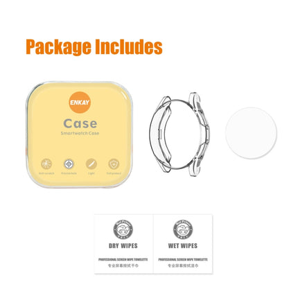 ENKAY Hat-Prince Full Coverage Transparent Soft Case TPU HD Clear Cover + Tempered Glass Protector - DealBuddy