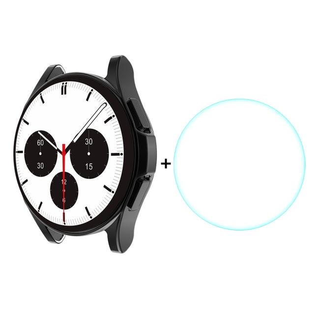 For Samsung Galaxy Watch4 Classic 46mm ENKAY Hat-Prince Full Coverage Electroplate Soft Case TPU HD Clear Cover + Tempered Glass Protector, For Samsung Galaxy Watch4 Classic 46mm - DealBuddy