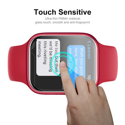 For Apple Watch Series 9 / 8 / 7 41mm ENKAY Hat-Prince 3D Full Coverage Soft PC Edge + PMMA HD Screen Protector Film
