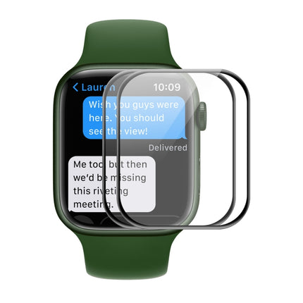 ENKAY Hat-Prince Case Friendly 3D Full Screen PET Curved Hot Bending HD Film For Apple Watch Series 9 / 8 / 7 45mm
