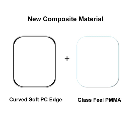 ENKAY Hat-Prince PC Frame + Full Coverage PMMA HD Screen Protector Film for Apple Watch Series 9 / 8 / 7 41mm - DealBuddy