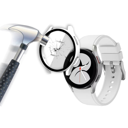 ENKAY Hat-Prince Full Coverage PC Frame + Tempered Glass Protector Composite Case for Samsung Galaxy Watch4 40mm - DealBuddy