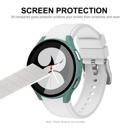 ENKAY Hat-Prince Full Coverage PC Frame + Tempered Glass Protector Composite Case for Samsung Galaxy Watch4 44mm - DealBuddy