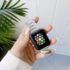 Creative Chain Stainless Steel Metal Strap For Apple Watch Series, 7 41mm / 6&SE&5&4 40mm / 3&2&1 38mm, 7 45mm / 6&SE&5&4 44mm / 3&2&1 42mm - DealBuddy