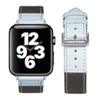 Sliver Buckle Leather Strap For Apple Watch Series, 7 41mm / 6&SE&5&4 40mm / 3&2&1 38mm, 7 45mm / 6&SE&5&4 44mm / 3&2&1 42mm - DealBuddy