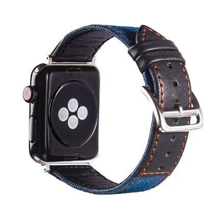 Sliver Buckle Leather Strap For Apple Watch Series, 7 41mm / 6&SE&5&4 40mm / 3&2&1 38mm, 7 45mm / 6&SE&5&4 44mm / 3&2&1 42mm - DealBuddy