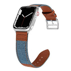 7 41mm / 6&SE&5&4 40mm / 3&2&1 38mm / Light Blue+Brown