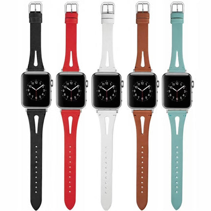 Leather Strap For Apple Watch Series, 7 41mm / 6&SE&5&4 40mm / 3&2&1 38mm, 7 45mm / 6&SE&5&4 44mm / 3&2&1 42mm - DealBuddy